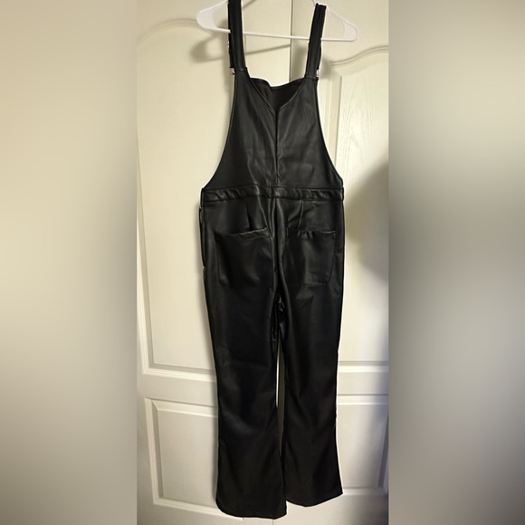 LEFTIES NWT Vegan Leather Salopette - Picture 5 of 6